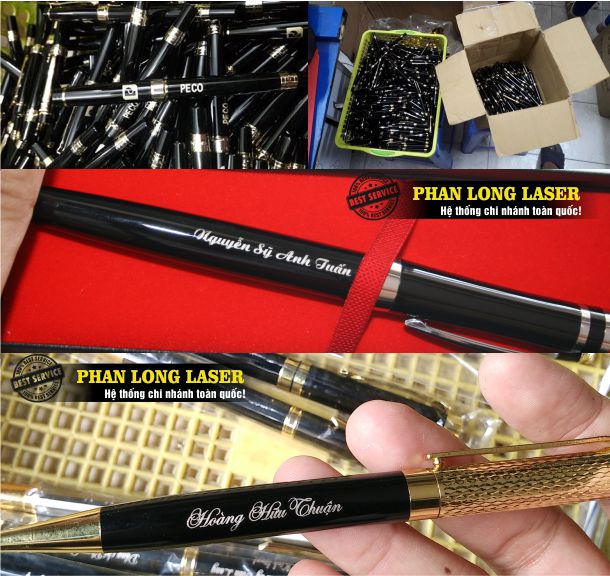 So sánh việc in lên bút viết và khắc laser lên bút viết loại nào hiệu quả hơn?